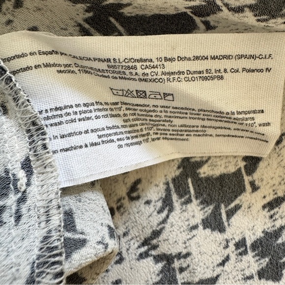 Wild Pony Midi Skirt Flared Crepe Side Slit Abstract Floral Print Sz S - Picture 7 of 16